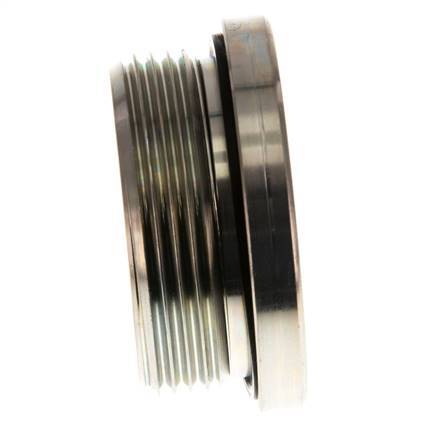 G 1 1/2'' Male Zinc plated Steel Closing plug with Inner Hex and NBR seal 250 Bar