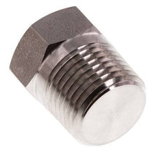 1/2'' NPT Male Stainless steel Closing plug with Outer Hex 210 Bar