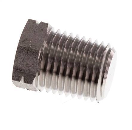 1/4'' NPT Male Stainless steel Closing plug with Outer Hex 275 Bar