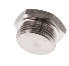 G 3/4'' Stainless steel Closing plug with Outer Hex 40 Bar