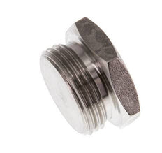 G 3/4'' Stainless steel Closing plug with Outer Hex 40 Bar