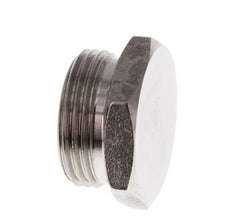 G 3/4'' Stainless steel Closing plug with Outer Hex 40 Bar