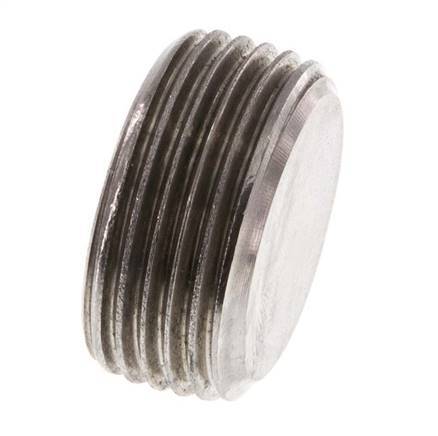 3/4'' Stainless steel Closing plug with Inner Hex without collar 40 Bar