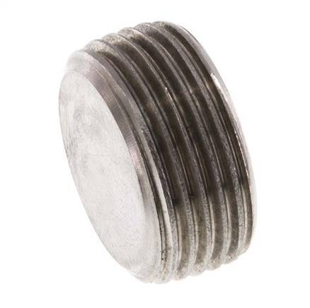 3/4'' Stainless steel Closing plug with Inner Hex without collar 40 Bar