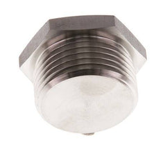 G 1'' Stainless steel Closing plug with Outer Hex 40 Bar