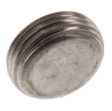 1'' Stainless steel Closing plug with Inner Hex without collar 40 Bar