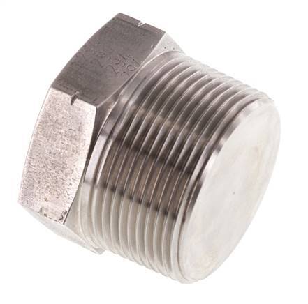 1 1/2'' NPT Male Stainless steel Closing plug with Outer Hex 70 Bar