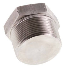 1 1/2'' NPT Male Stainless steel Closing plug with Outer Hex 70 Bar