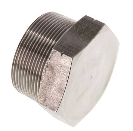 2'' NPT Male Stainless steel Closing plug with Outer Hex 70 Bar