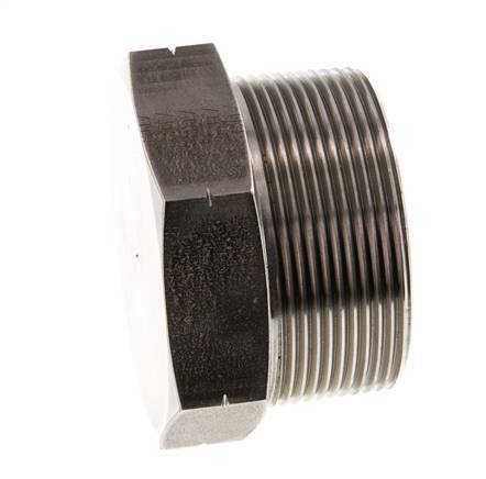 2'' NPT Male Stainless steel Closing plug with Outer Hex 70 Bar