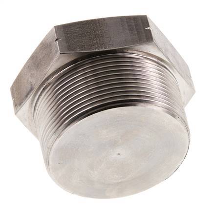 2'' NPT Male Stainless steel Closing plug with Outer Hex 70 Bar