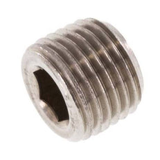 M10x1 Stainless steel Closing plug with Inner Hex without collar (conical) 40 Bar