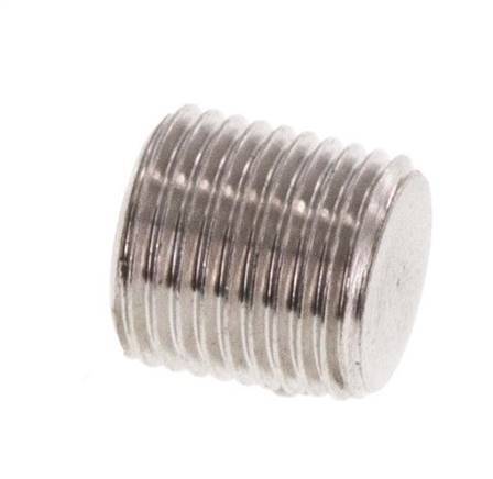 M8x0.75 Stainless steel Closing plug with Inner Hex without collar (conical) 40 Bar