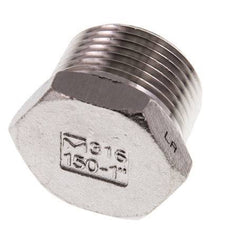 1'' NPT Male Stainless steel Closing plug with Outer Hex 16 Bar