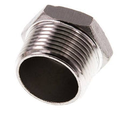 1'' NPT Male Stainless steel Closing plug with Outer Hex 16 Bar