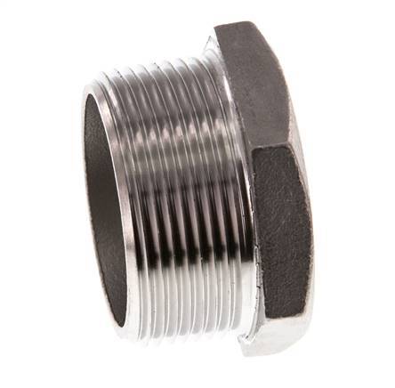1 1/2'' NPT Male Stainless steel Closing plug with Outer Hex 16 Bar