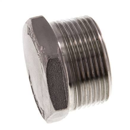 1 1/4'' NPT Male Stainless steel Closing plug with Outer Hex 16 Bar