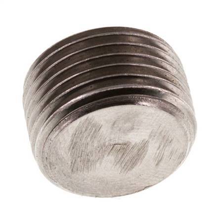 G 3/8'' Stainless steel Closing plug with Inner Hex without collar 40 Bar