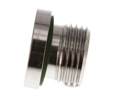 G 1/2'' Male Stainless steel Closing plug with Inner Hex and FKM Seal 400 Bar