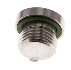 G 1/2'' Male Stainless steel Closing plug with Inner Hex and FKM Seal 400 Bar