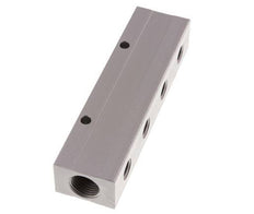 2xG 1/2'' x 8xG 1/4'' Aluminium Distributor Block Double-sided 16 Bar