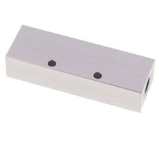 2xG 1/4'' x 3xG 1/8'' Aluminium Distributor Block One-sided 16 Bar