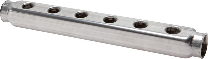 2xG 1'' x 12xG 1/2'' Stainless steel Distributor Block Double-sided 10 Bar