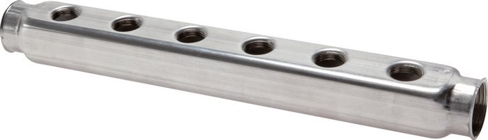 2xG 1'' x 18xG 1/2'' Stainless steel Distributor Block Double-sided 10 Bar