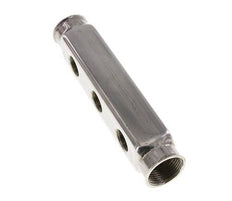 2xG 1'' x 6xG 1/2'' Stainless steel Distributor Block Double-sided 10 Bar