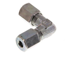 4LL Zinc plated Steel 90 deg Elbow Cutting ring 100 Bar DIN 2353