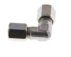 4LL Zinc plated Steel 90 deg Elbow Cutting ring 100 Bar DIN 2353