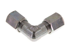 4LL Zinc plated Steel 90 deg Elbow Cutting ring 100 Bar DIN 2353