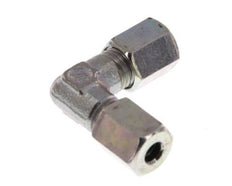 4LL Zinc plated Steel 90 deg Elbow Cutting ring 100 Bar DIN 2353