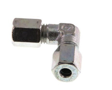 4LL Zinc plated Steel 90 deg Elbow Cutting ring 100 Bar DIN 2353