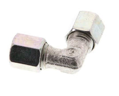 6LL Zinc plated Steel 90 deg Elbow Cutting ring 100 Bar DIN 2353