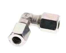 6LL Zinc plated Steel 90 deg Elbow Cutting ring 100 Bar DIN 2353