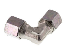 8LL Zinc plated Steel 90 deg Elbow Cutting ring 100 Bar DIN 2353