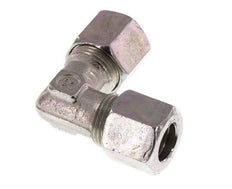 8LL Zinc plated Steel 90 deg Elbow Cutting ring 100 Bar DIN 2353