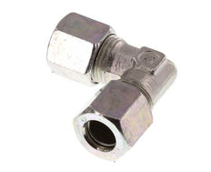 8LL Zinc plated Steel 90 deg Elbow Cutting ring 100 Bar DIN 2353