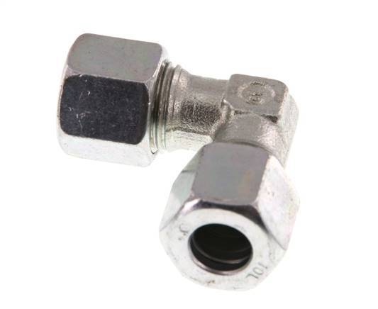 10L Zinc plated Steel 90 deg Elbow Cutting ring 315 Bar DIN 2353