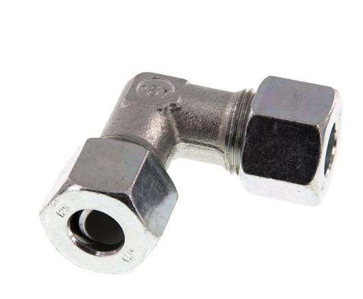 12S Zinc plated Steel 90 deg Elbow Cutting ring 630 Bar DIN 2353