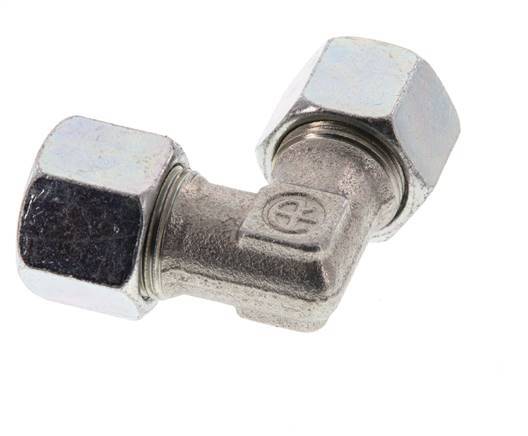 14S Zinc plated Steel 90 deg Elbow Cutting ring 630 Bar DIN 2353