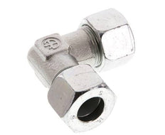 16S Zinc plated Steel 90 deg Elbow Cutting ring 400 Bar DIN 2353