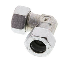 22L Zinc plated Steel 90 deg Elbow Cutting ring 160 Bar DIN 2353