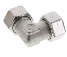 25S Zinc plated Steel 90 deg Elbow Cutting ring 400 Bar DIN 2353