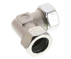 28L Zinc plated Steel 90 deg Elbow Cutting ring 160 Bar DIN 2353