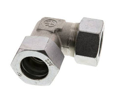 38S Zinc plated Steel 90 deg Elbow Cutting ring 315 Bar DIN 2353