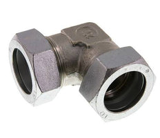 42L Zinc plated Steel 90 deg Elbow Cutting ring 160 Bar DIN 2353