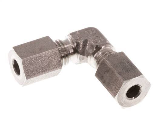 4LL Stainless steel 90 deg Elbow Cutting ring 100 Bar DIN 2353