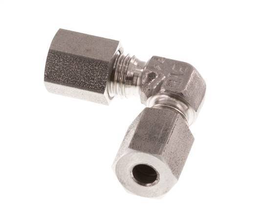 4LL Stainless steel 90 deg Elbow Cutting ring 100 Bar DIN 2353